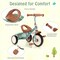 Metal Tricycle Kids Trike with Adjustable Seat and Storage Basket for Ages 3-5 Years